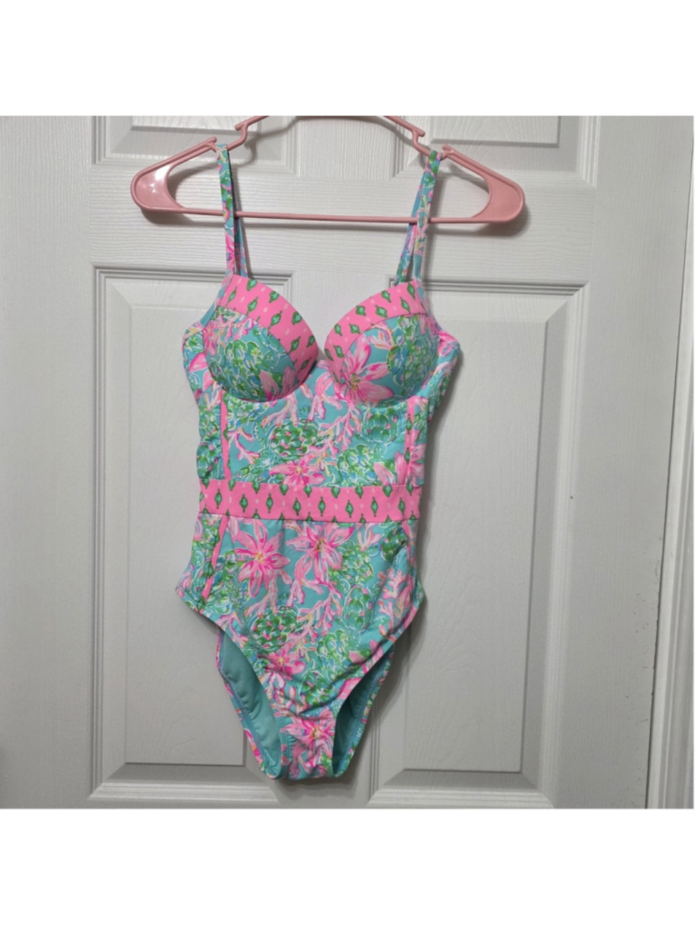 Lilly Pulitzer Palma One Piece Swimsuit So Shellegant Size 4 (004399)